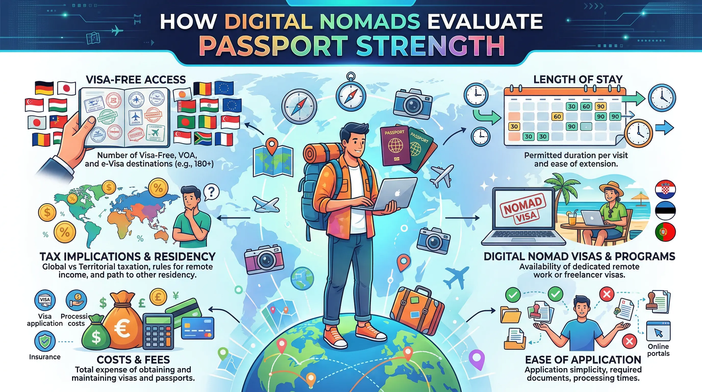 How Digital Nomads Evaluate Passport Strength